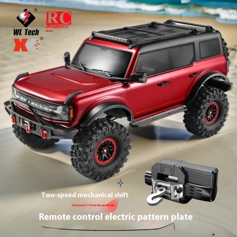 Wltoy 104020 1/10 Full Scale Rc Four Wheel Drive Off Road Climbing Vehicle Winch Differential Lock Lcd Transmitter 2