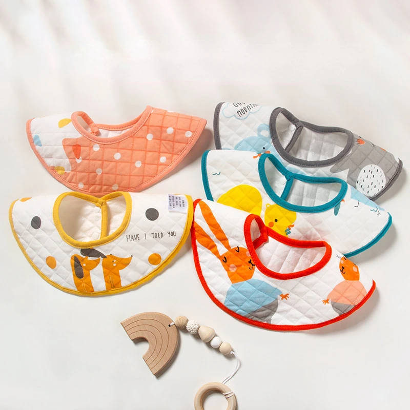 

Слюнявчик дышащий для новорожденных, водонепроницаемый, поворот на 360 градусов