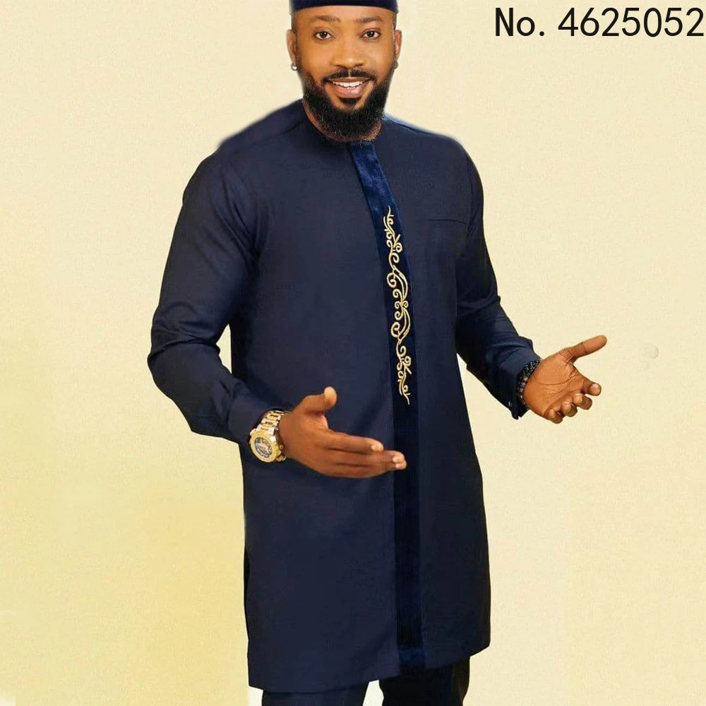 african robe hip hop robe africaine dress shirts men africa clothing fashion dashiki african dresses clothes 2022(without pant only shirt ) african fashion designers