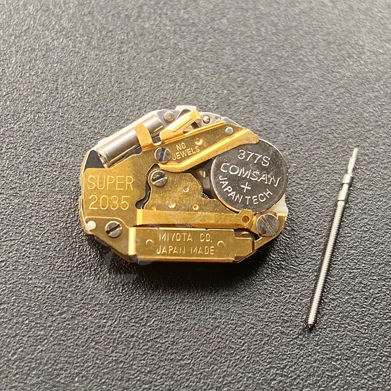 2035 Movimento Al Quarzo Golden Japan Miyota Super 2035 Orologio A Tre Mani Prestazioni Stabili Ingranaggi In Metallo Durevoli Accessori Riparazione