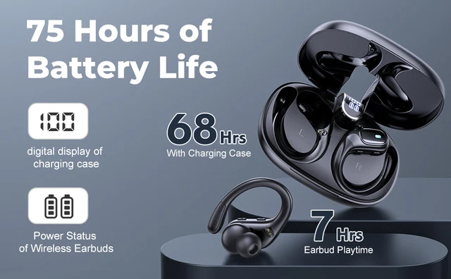 Cuffie Bluetooth Sportive Con Microfono | 20 Ore Autonomia, IPX7 Impermeabili, Design Magnetico - Foto 5