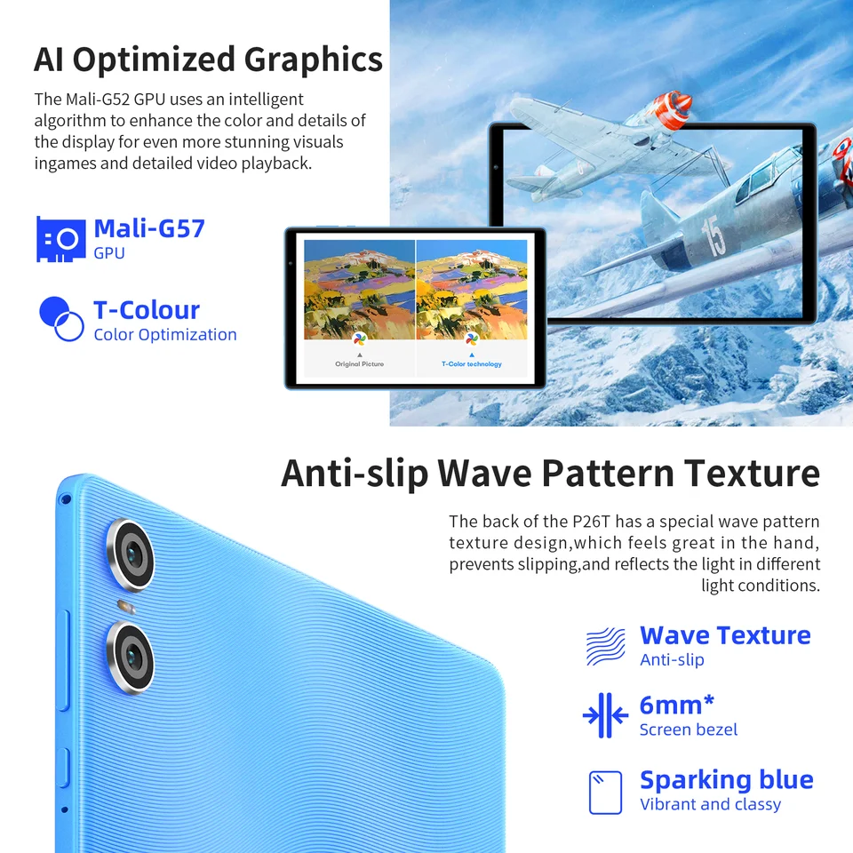 Androidタブレット本体 TECLAST Androud13 /8GB/128GB Teclast-Android 13タブレット,10.1インチ,4 4, 8GB RAM, 128GB