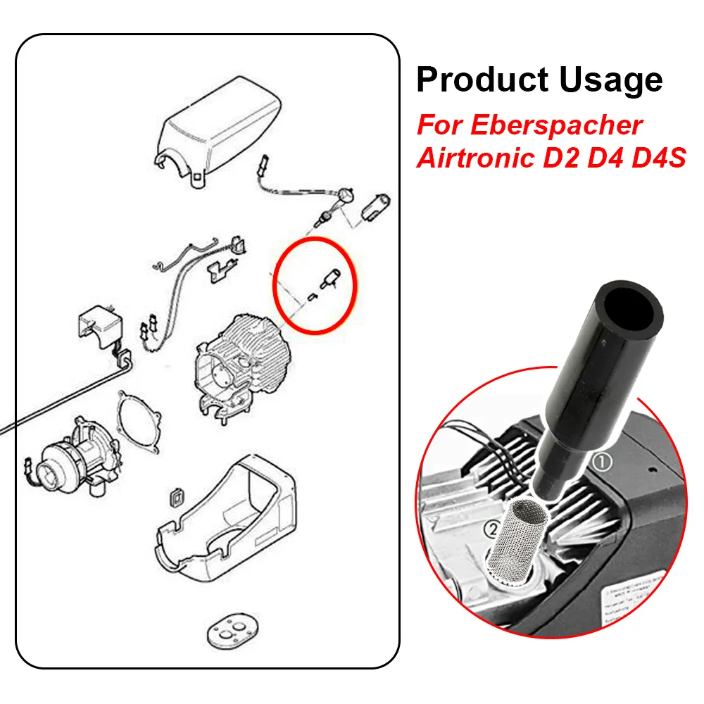 2Pcs/Set Glow Plug Screen With Tool For Eberspacher Heater Airtronic D2 D4 D Diesel Air Parking Heater 252069100102