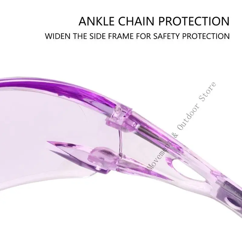 야외 스포츠 및 실험실 용 T4MF Clear PC Windproof Glasses Antiog 스크래치 저항성 프레임 안경