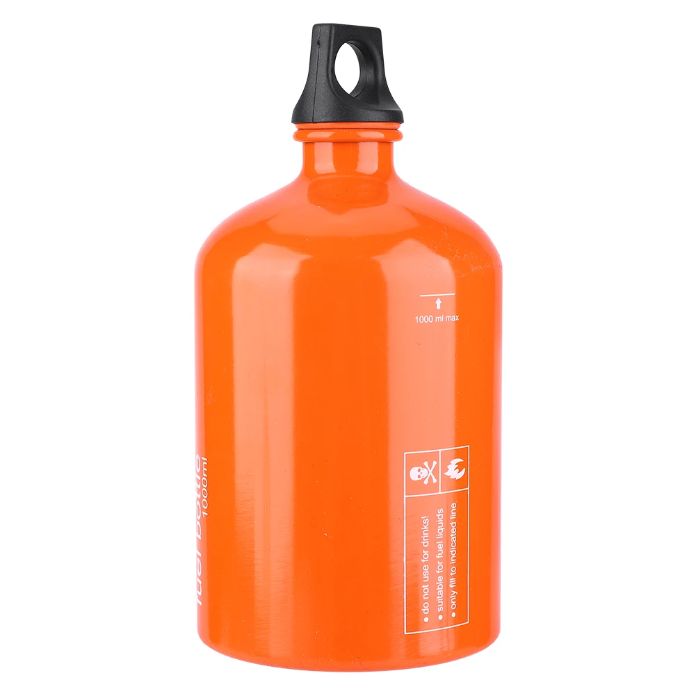 Aluminum Gasoline Fuel Bottle Kerosene Alcohol Diesel Oil Storage Can Outdoor Picnic Oil-burning Camping Stove 530/750/1000ml liquid fuel bottle