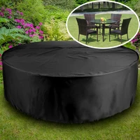 Outdoor Garden Furniture Cover Round Table Chair Set Waterproof Oxford Wicker Sofa Protection Patio Rain Snow Dustproof Covers 2