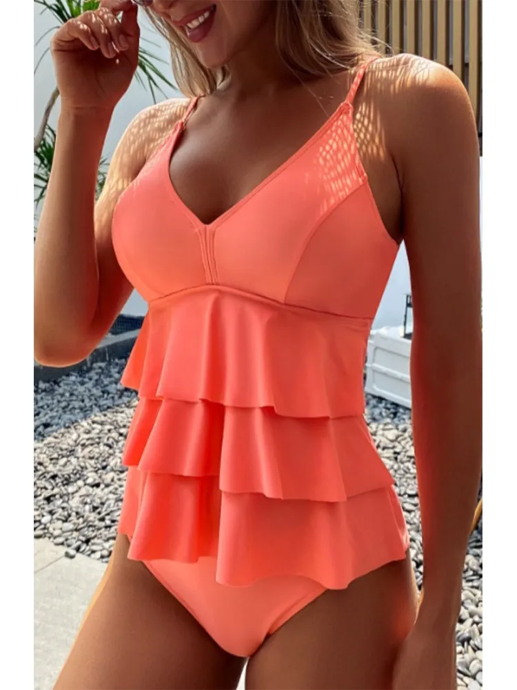 2023 New High Waist Bikini Set Swimsuit Women Beachwear Swim Summer Swimwear Bathing Suit Two Pieces Swimsuits Womens Tankinis 6