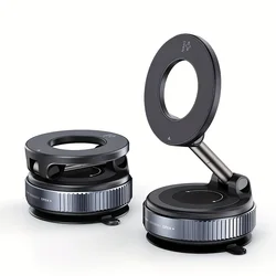 Magnetic Car Phone Holder for Smartphones - Universal Auto Accessories Mount (Space Black)