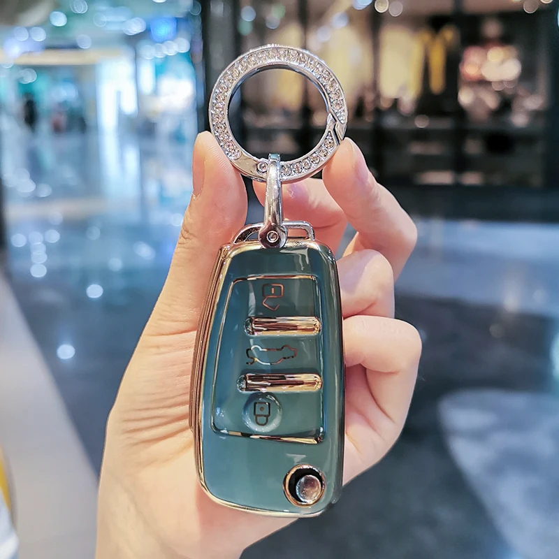 Cover Chiave/telecomando per Audi Q3 Q5 Q7 Q8 TT S3 S4 S6 RS A1 A3 8P 8L A4 A5 B6 B7 A6 A7 C5 C6 4F - Sedfb2b6c76c14b659344f872a46f8d84B