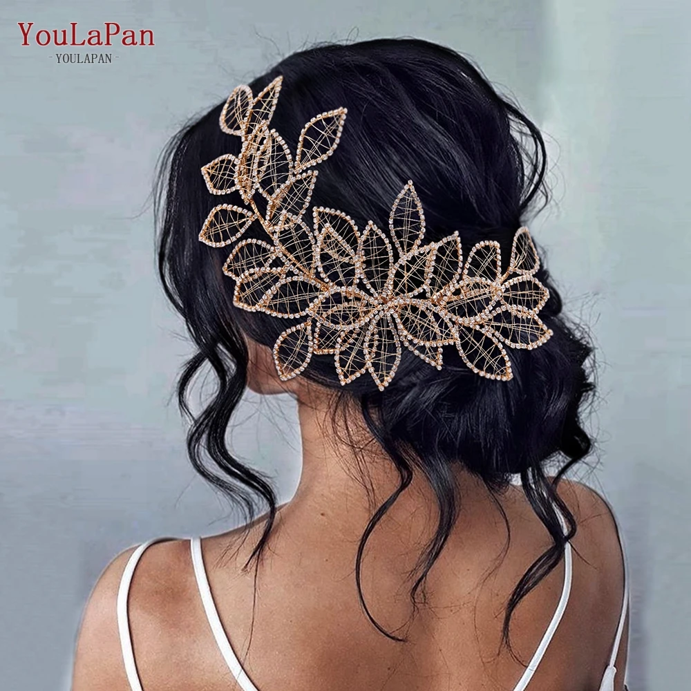 

YouLaPan Crystal Bridal Headband Handmade Wedding Headpiece Bridal Hair Accessories Banquet Party Jewelry Women Headwear HP256