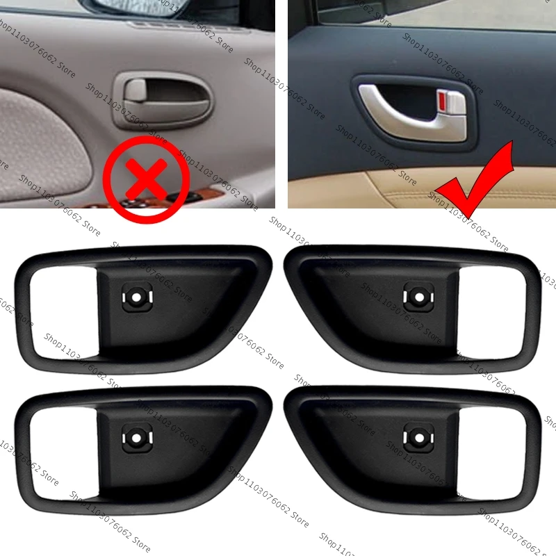 Rear Passenger Interior Door Handle For 2006-2007 Hyundai Sonata – Silver, Evan-Fischer