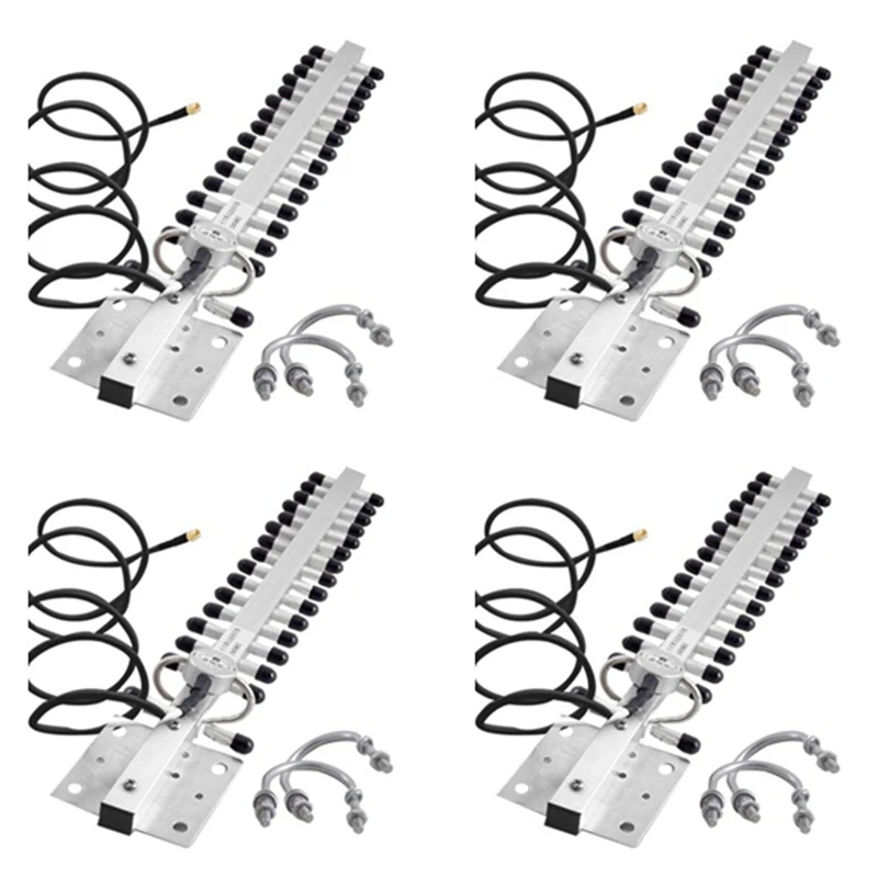 

4X 2.4Ghz 16DBI-18DBI Yagi WLAN Wifi Omni Wireless Antenna 1.5M