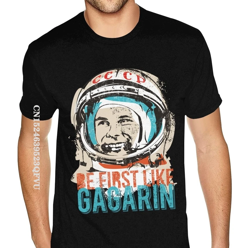 

Будьте в первую очередь, как Юрий Гагарин, фотография, подарки для молодых мальчиков, рубашки для мужчин, дешевая уникальная Винтажная Футбо...