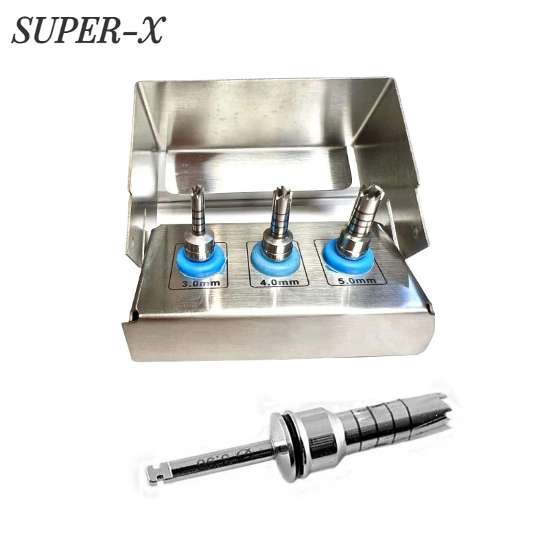 

Dental Implant Drill Set Dental Bone Collector Kit Stainless Steel Bone Expander Kit Implant Surgical Burs Cutting Trephine Burs