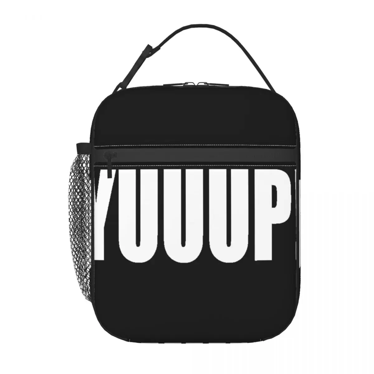 

Insulated Lunch Bag YUUUP! Print Letters Lunch Box Tote Food Handbag