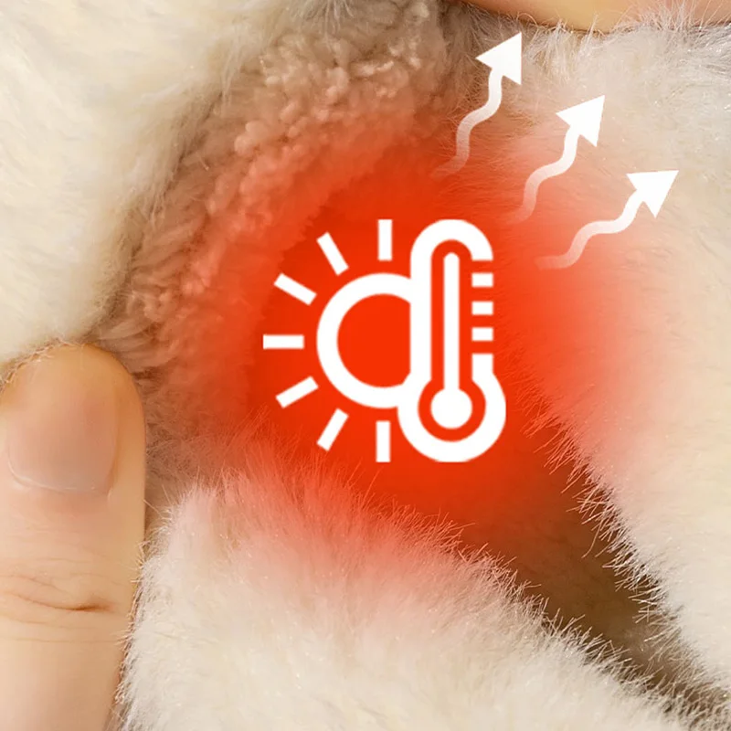 Plaid Thick Botton Cotton Padded Shoes Women Indoor Non Slip Platform Plush Slippers Woman Outdoor Thicken Warm Snow Boots 45