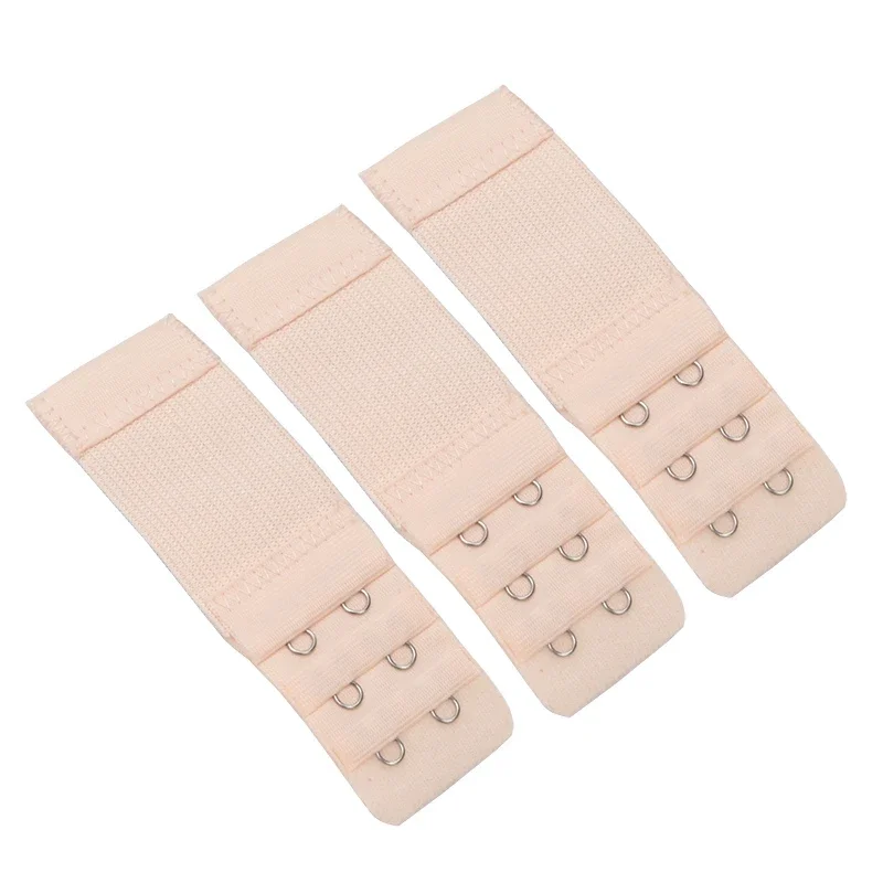 Women 3Pcs Bra Extenders Extension Underwear Accessories Elastic Bra Lengthen Expander 3 Row Buckle Adjustable Hook Intimate DIY