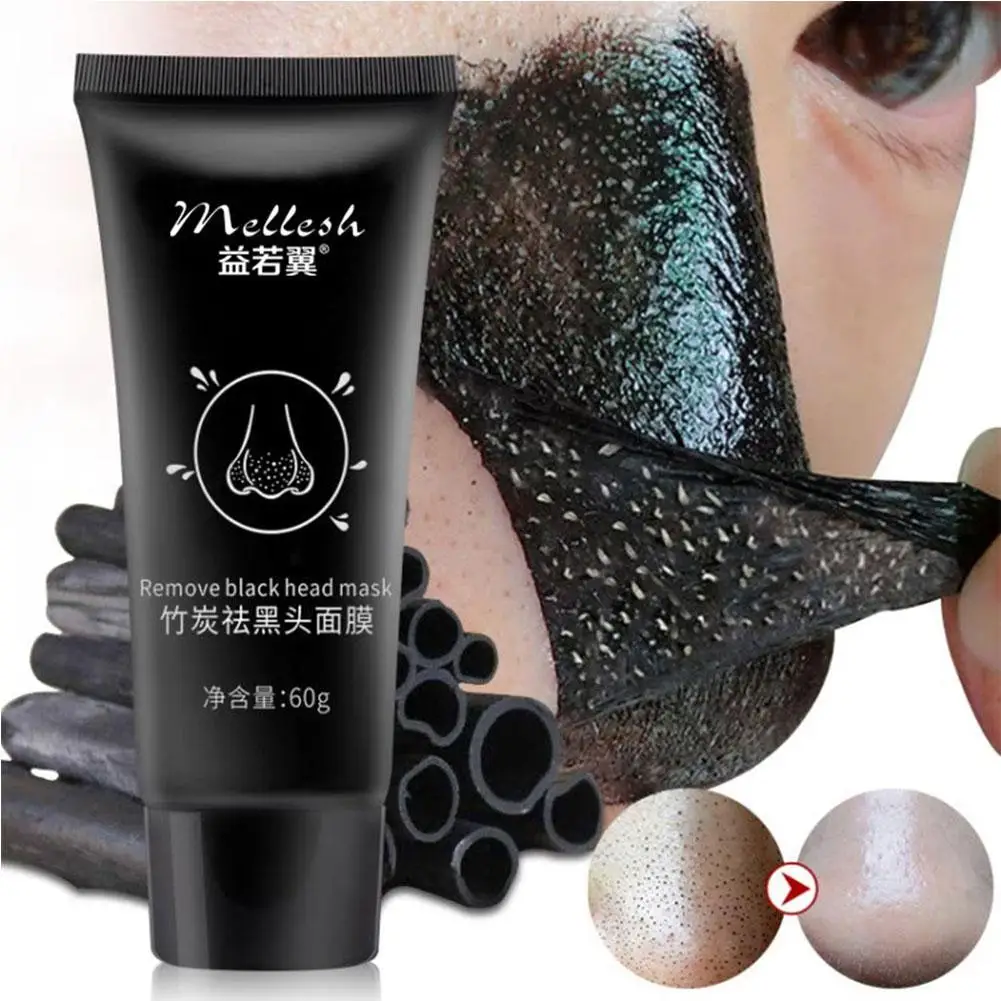 

60G Bamboo Charcoal Blackhead Remover Face Mask Oil-Control Nose Black Dots Mask Acne Deep Cleansing Beauty Cosmetics Skin Care