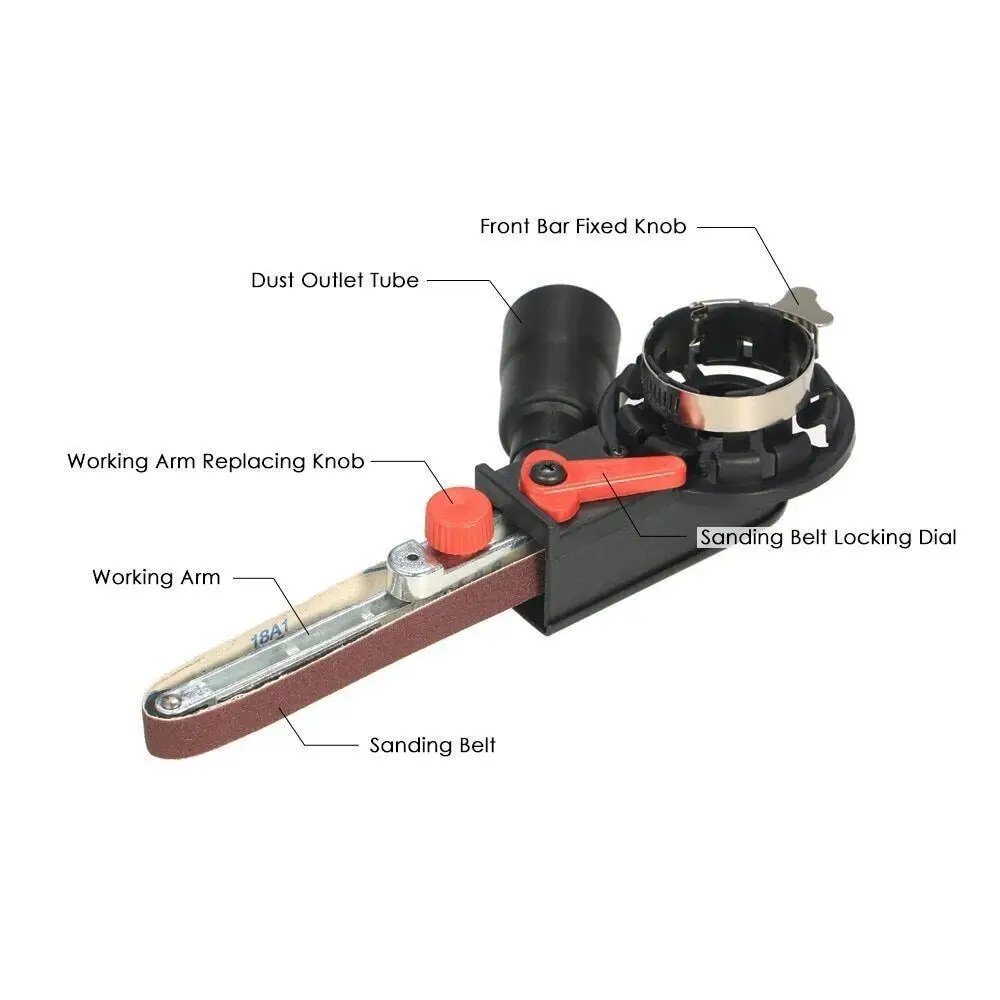 Angle grinder DIY Angle Grinder Belt Sander adapter Sanding Belt Bandfile dremel tools for 100mm 4" Electric Knife Sharpener dremel accessorie