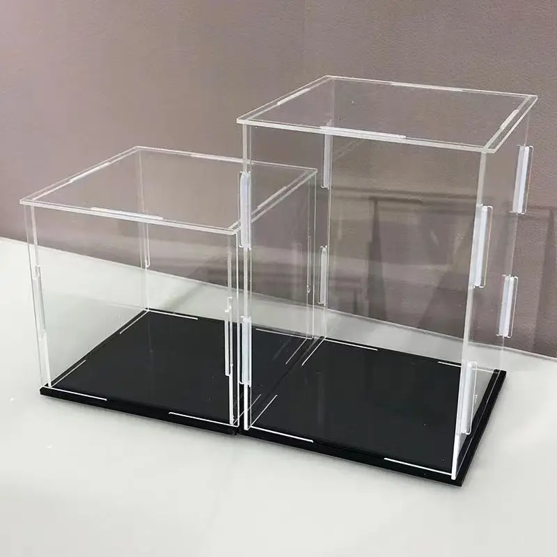 Vitrine Transparente Acrylique 45x33x33 Cm - Boîte De Rangement Cube à Assembler, Pour Figurines Et Collections - 2