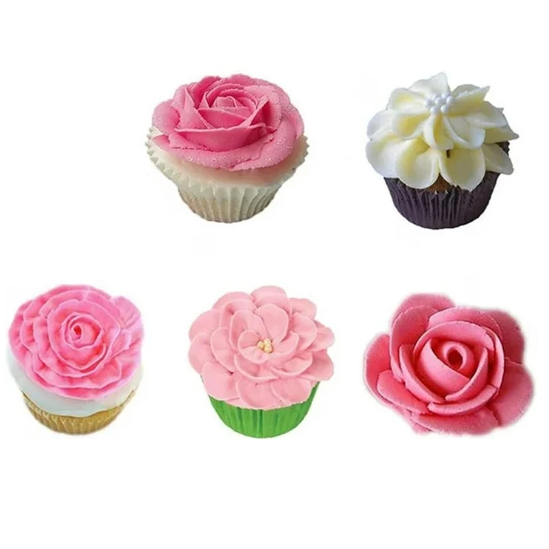 Cake Decorating Set Stainless Steel Frosting Nozzle for Cupcakes Pastries Cookies Multifunctional Baking Tools for Home Bakers