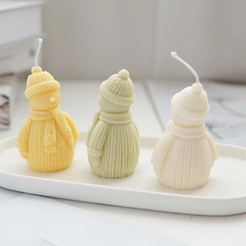 

Christmas Snowman Silicone Mold for Epoxy Resin Molds and Accessories Originality Fashion Home Decor Candle Mould Luxury Gift