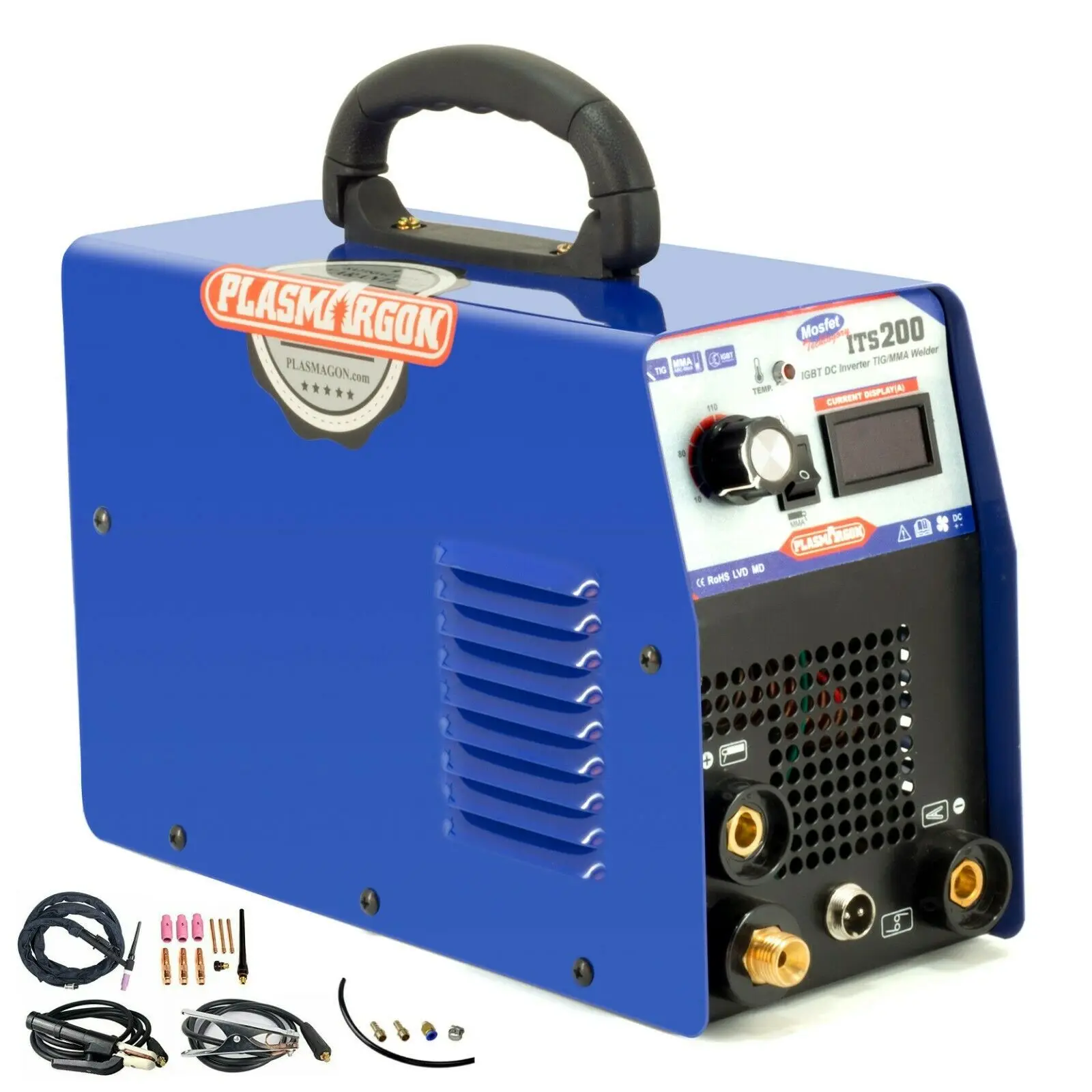 TIG MMA Stick Welding Machine ITS200 IGBT DC Inverter Machine Arc Gas Tungsten Rod Welding Metal 2 in1 Welder 110/220v 6