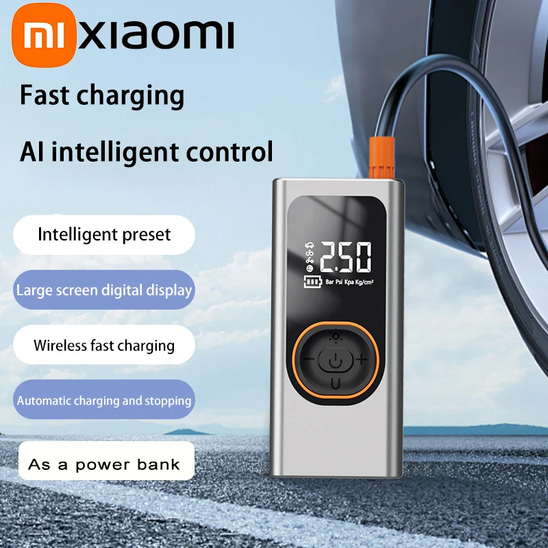 Xiaomi Car Air Pump Portable Wireless Air Pump, High-pressure Inflation Bank Ult
