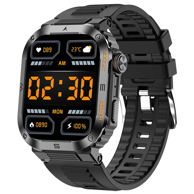 MT39 Smart Watch 2.01inch Large Screen Bluetooth Call Heart Rate Health Monitor Outdoor Sports AI Voice Assistant Smartwatch 1