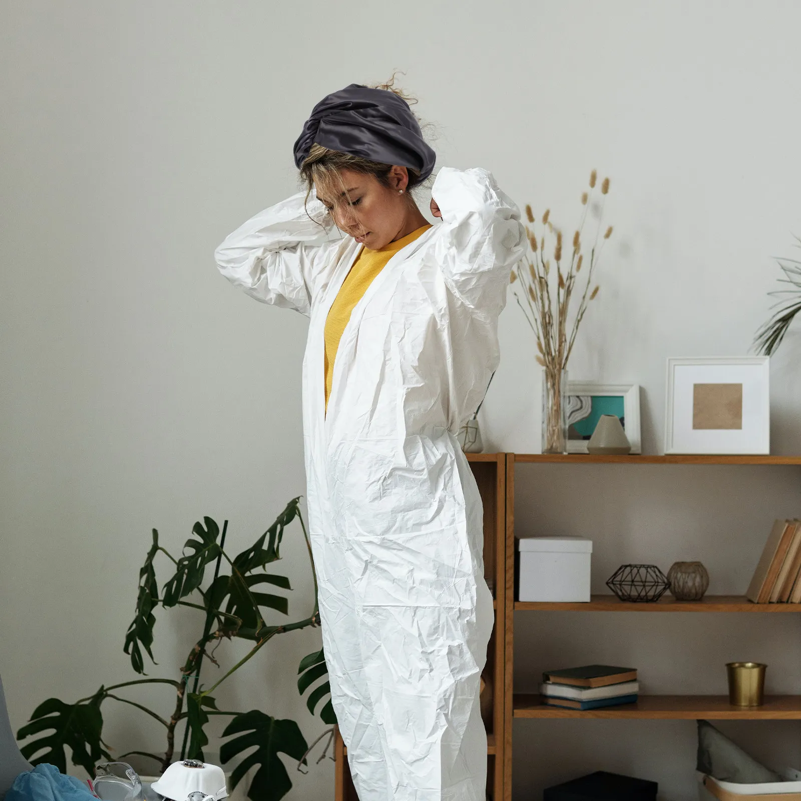 1Pcs 편안한 실크 수면 모자 헤어 케어 보닛 조절 가능한 수면용 부드럽고 가벼운 여성용 긴 천연 머리띠