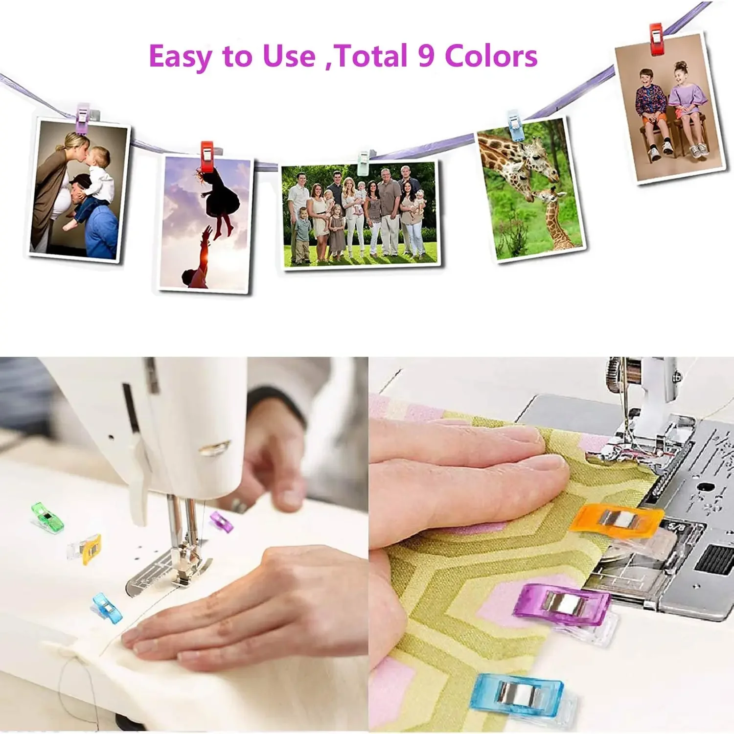 Sewing Accessories 10/20Pcs Sewing Clips for Fabric Quilting Clips Wonder Fabric Plastic Quilting Crafting Clip for Sewing Crafting