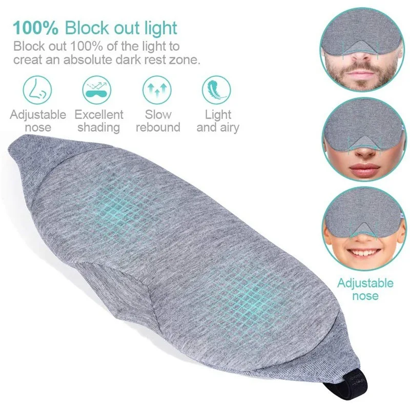 

3D Fast Sleeping Eye Mask Cover Shade Blindfold Travel Rest Aid Eye Mask Cover Padded Soft Sleeping Mask Eye Relax Anti Snore