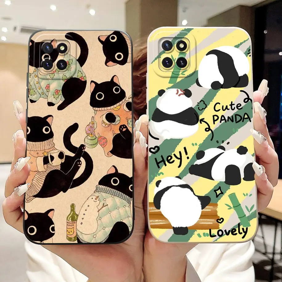 Stylish Painted Liquid Silicone Phone Case
