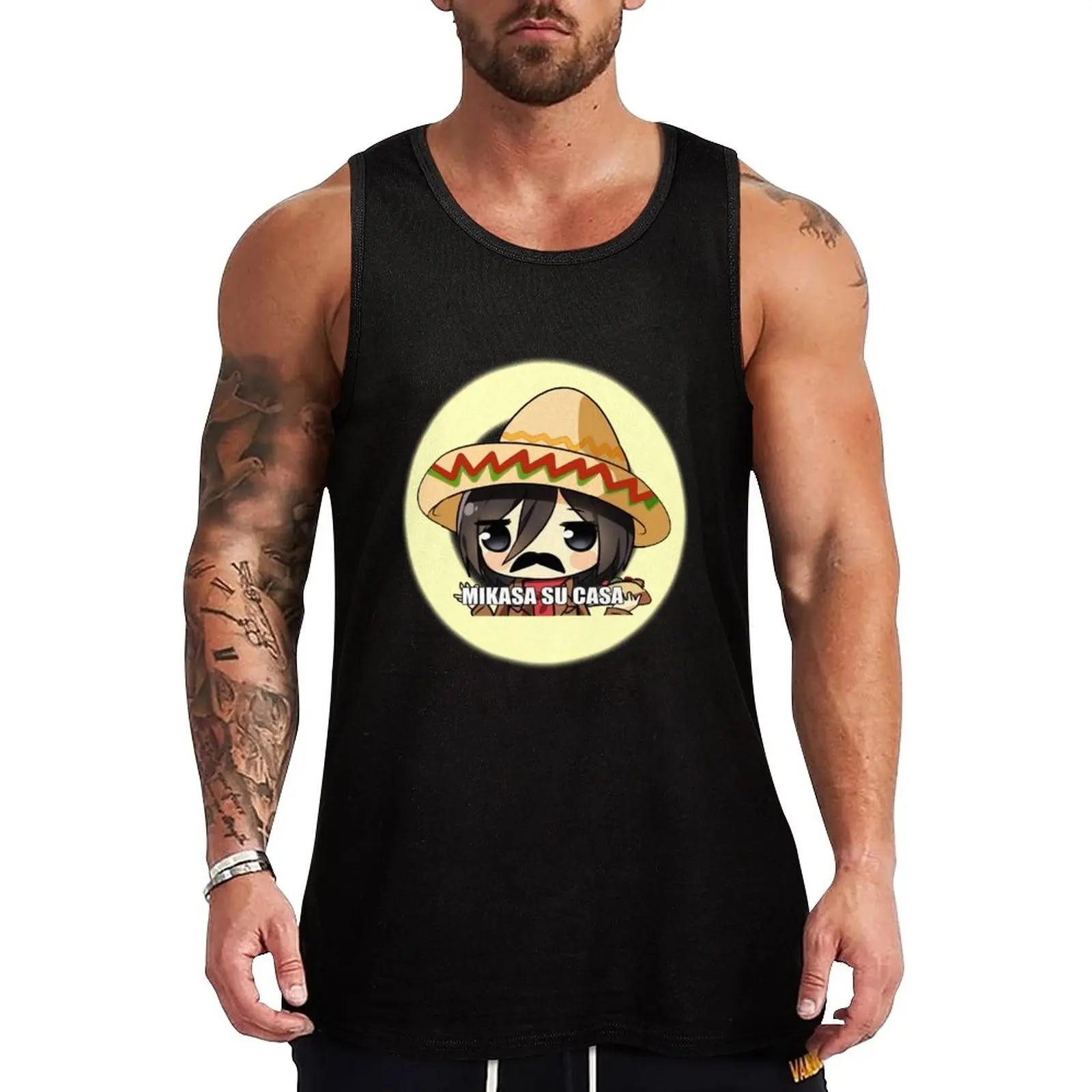 New Mikasa Su Casa Tank Top running shirt underwear gym t-shirts man Men's tops Men's t shirt