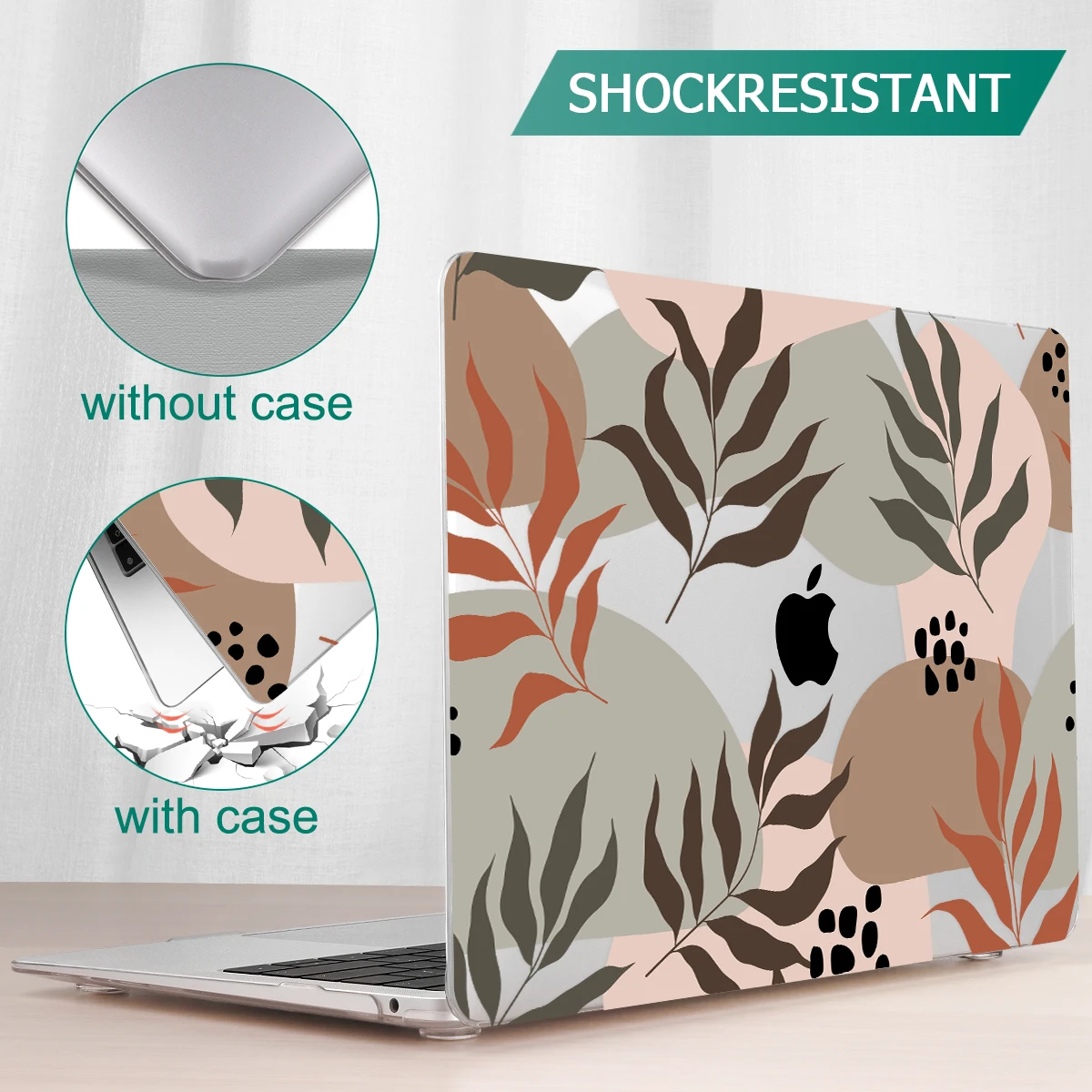 Capa Rígida Tropical Leaves para Macbook Pro 13 A2338 m1 m2 Air 13 A2681 A2337 A2179 14 15 16 A2442 A2485 2023 2023 - Imagem 6