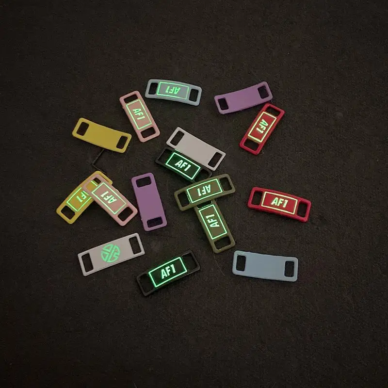 Luminous Shoelaces Buckle AF1 Glowing Metal Lock for Shoelace DIY