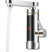 Robinet de chauffage électrique instantané, robinet de chauffe-eau sans réservoir, robinet d'eau chaude électrique, affichage de la température LCD, 360 °   Mixte 1