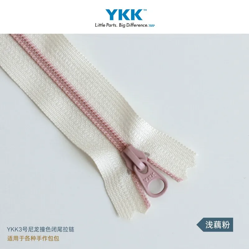 30 Stück YKK3 Kontrastierender Nylon-Reißverschluss mit geschlossenem Ende, Stoff, DIY-Zubehör, handgefertigte Tasche, 24 Farben, 12, 15, 20 cm – Detail 7