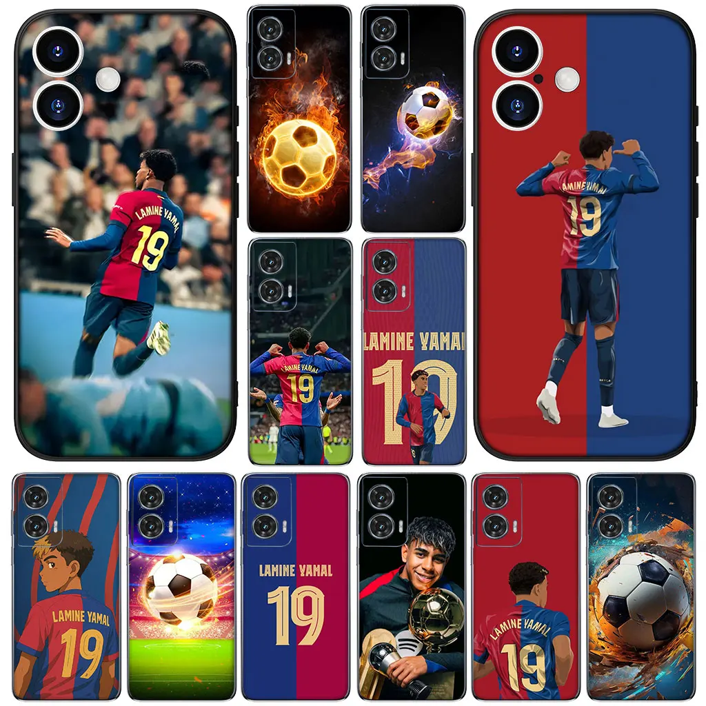 Sports Football No19 Soccer Themed Phone Case for Motorola Moto Edge and G Series