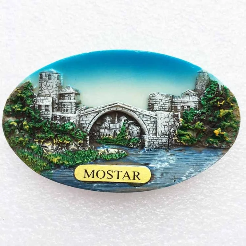 Bosnia And Herzegovina Travelling Souvenirs Fridge Stickers Creative Sarajevo Magnetic Stickers Home Decoration Wedding Gifts