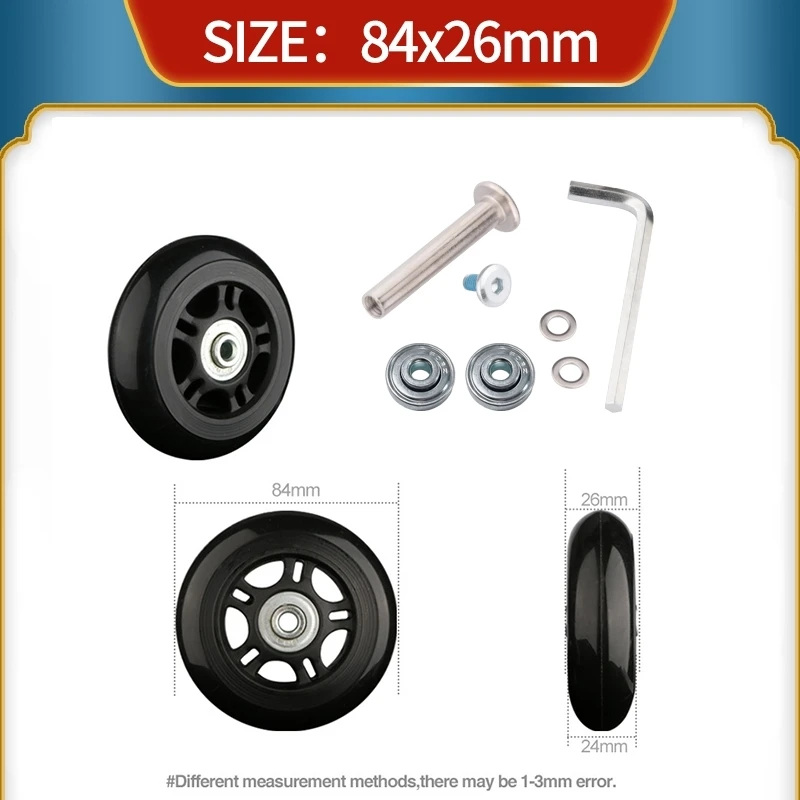 

Suitcase Single Wheel Replacement Trolley Case Separate Wheels Accessories Suitcase Pulley Password Boxs Silent Silent Wheels