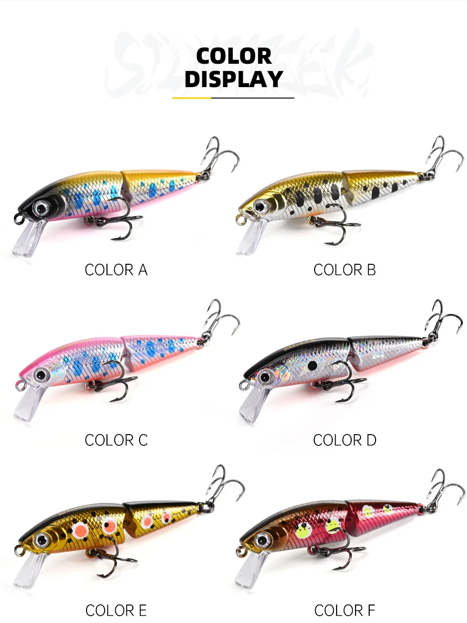 Mini Jointed Sinking Swimbai 15