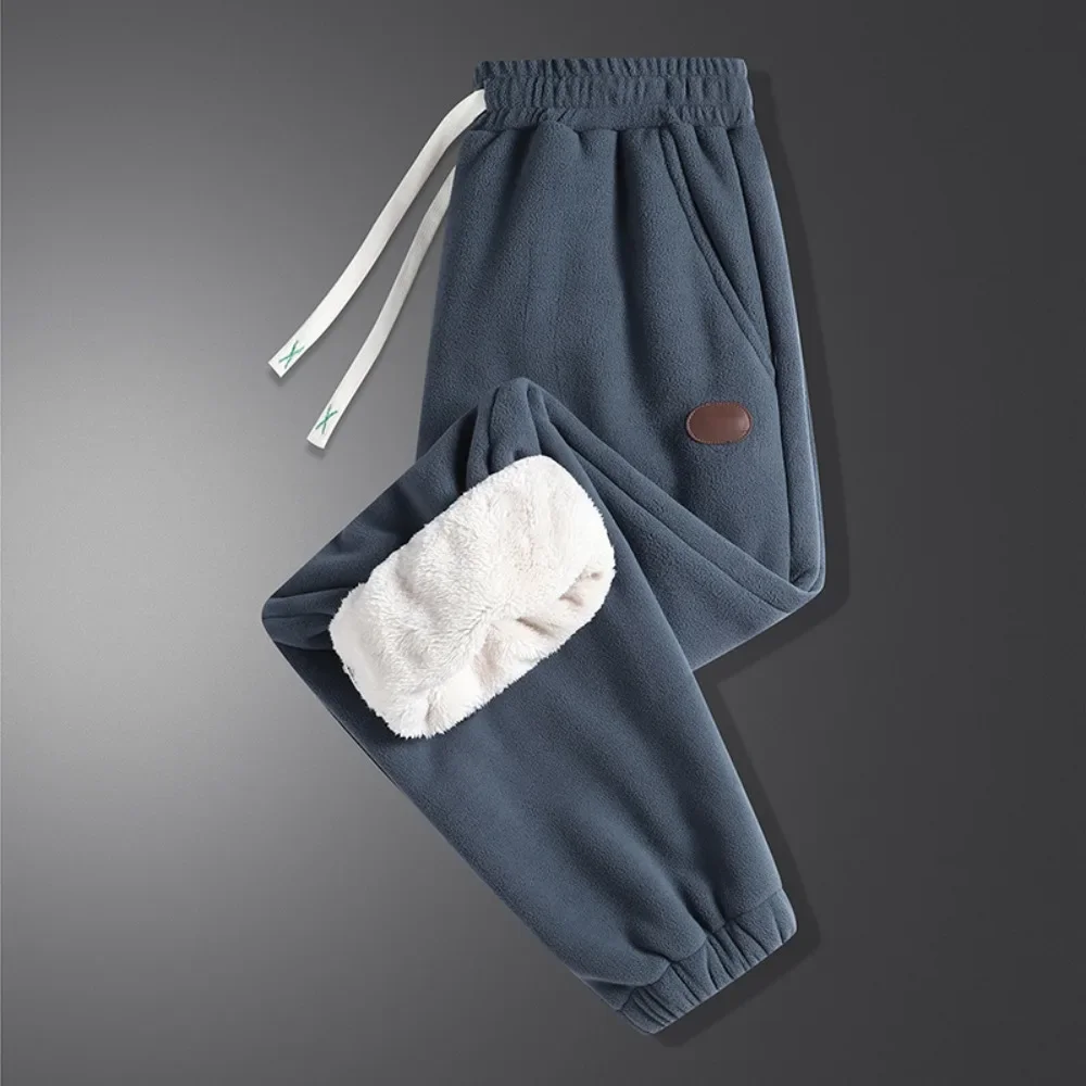 Fleece Sweatpants Men's Fleece Sweatpants Sherpa Lined Sweatpants Winter Warm Pants Lounge Athletic Pants With Pockets