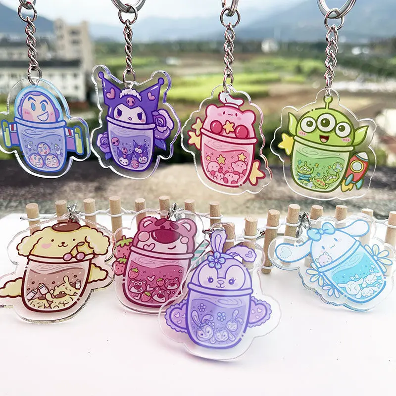 Брелок Моя Мелодия Kuromi Pompompurin Hellow Kittys Sanrio плюшевый милый мультяшный брелок Аниме