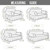 Printed Ruffled Skirt Sofa Covers for Living Room Stretch Couch Cover Sofa Slipcover Furniture Protector Easy Fitted Washable 2