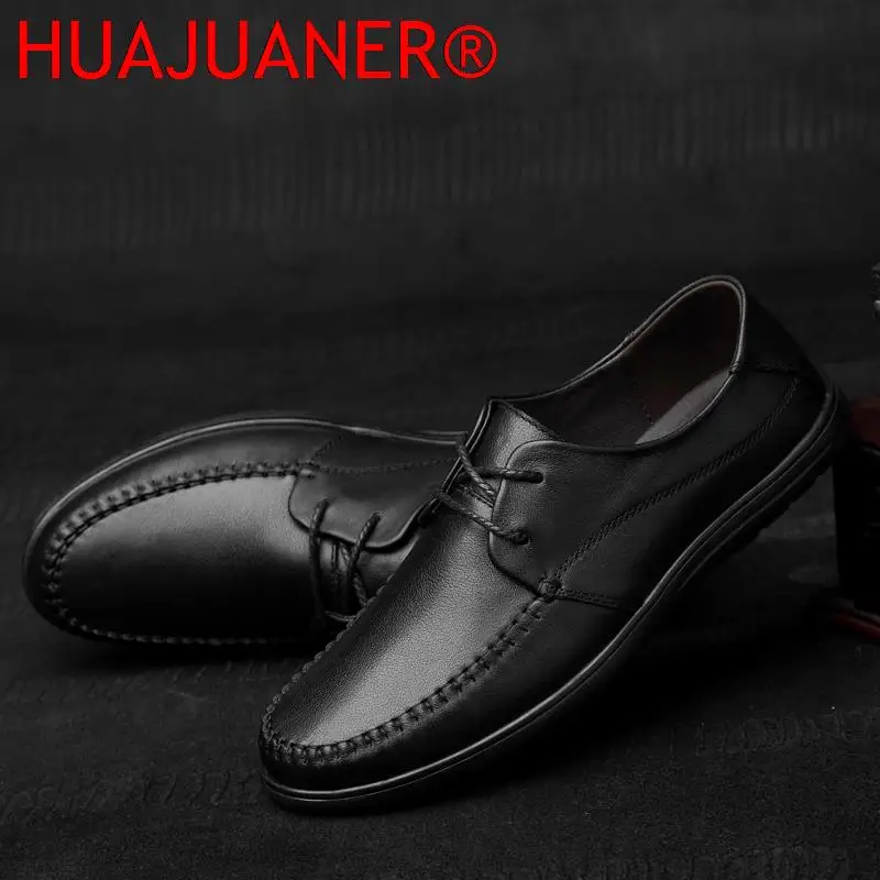 Casual Shoes Men's Genuine Leather Oxfords Shoes For Men New British Style Luxury Business Business Gentleman Casual