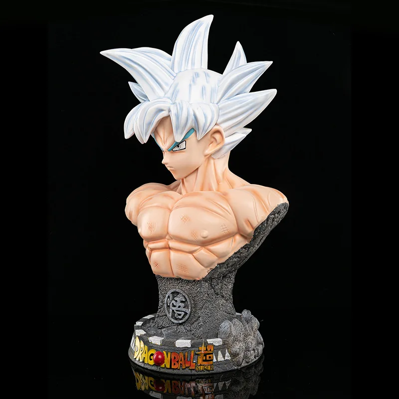 45cm Dragon Ball Super Figura de duas cabeças Filho Goku Migatte No Goku'i  Figura de