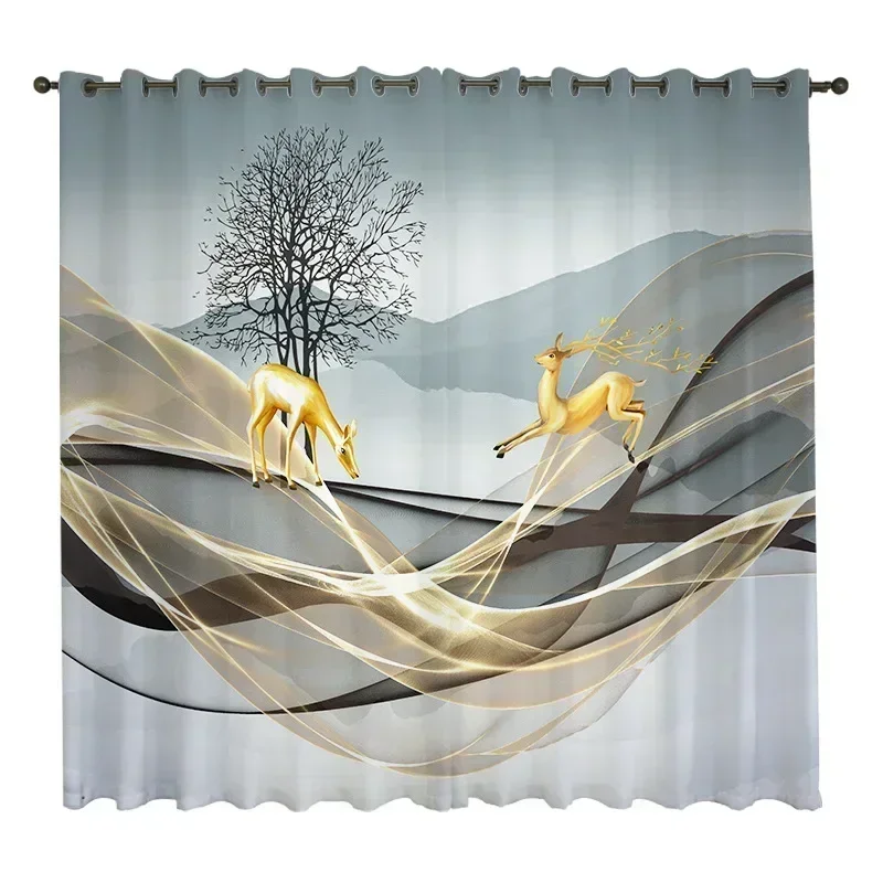 

20314-XZ- Embroidery Clouds Sheer Tulle Curtains For Girl Children Bedroom Window Drapes Living Room