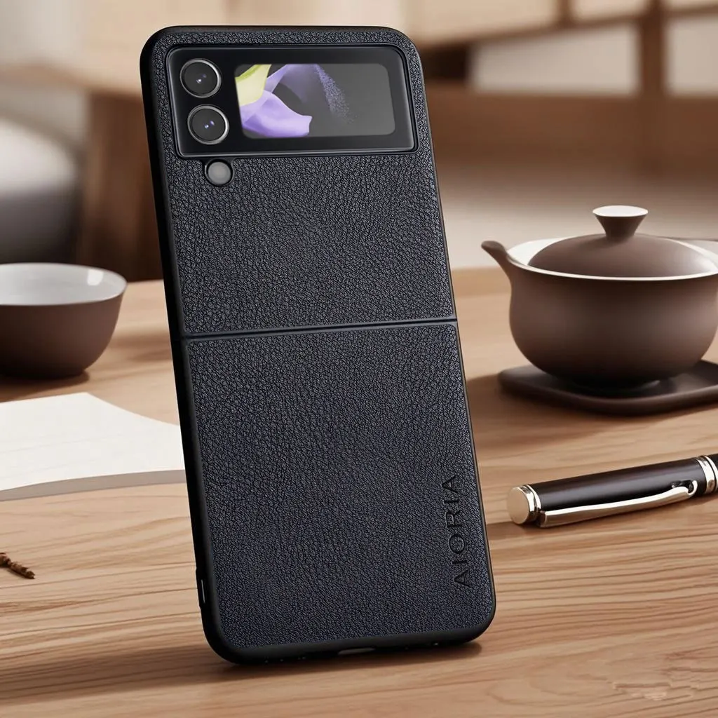 Minimalist Faux Pebbled Leather Case