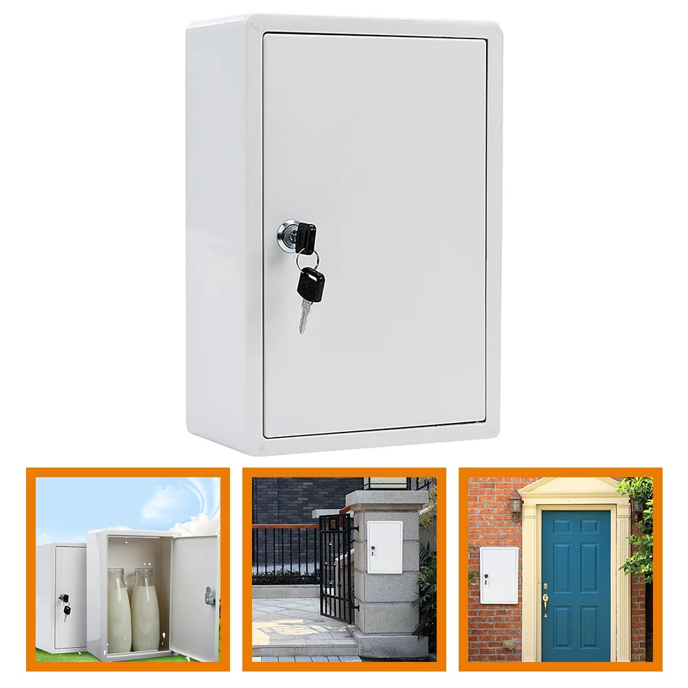 Package Locker Package Locker Milk Box Wall-mounted Outdoor Iron Sheet Fresh Delivery Mailbox Drop Case